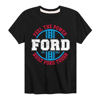 Boys 8-20 Ford Feel The Power Built Ford Tough Americana Graphic Tee