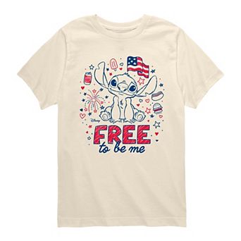 Boys 8-20 Disney's Lilo & Stitch Free To Be Me Americana Graphic Tee