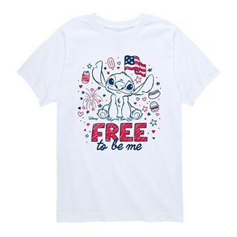 Boys 8-20 Disney's Lilo & Stitch Free To Be Me Americana Graphic Tee