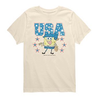 Boys 8-20 SpongeBob SquarePants USA Vintage Graphic Tee