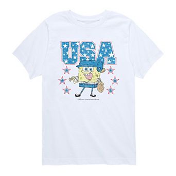 Boys 8-20 SpongeBob SquarePants USA Vintage Graphic Tee
