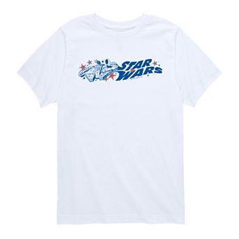 Boys 8-20 Star Wars Millennium Falcon Americana Graphic Tee