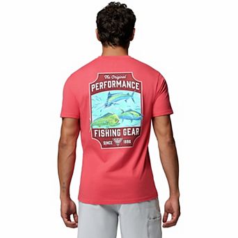 Men's Columbia Short Sleeve Performance Fishing Gear Graphic Tee