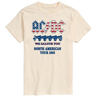 Men's ACDC North American Tour 1982 Graphic Tee