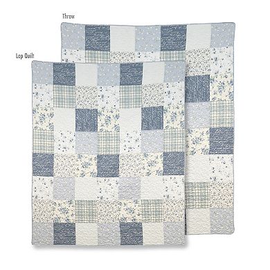 Donna Sharp Pieced Cotton Quilted Throw Blanket