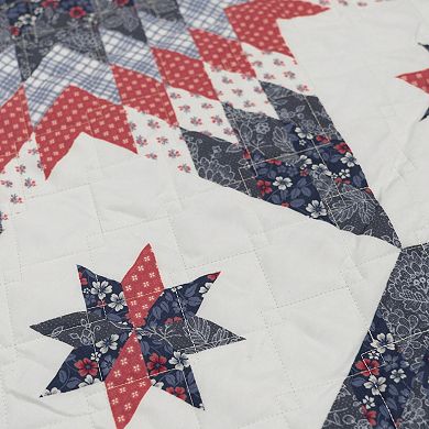 Donna Sharp Bluefield Star Quilted Throw Blanket