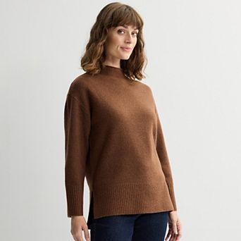 Women's Sonoma Goods For Life® Longline Funnel Neck Sweater