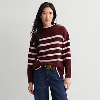 Women's Sonoma Goods For Life® Longline Funnel Neck Sweater