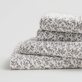 Cuddl Duds® Printed Cotton Flannel Sheet Set