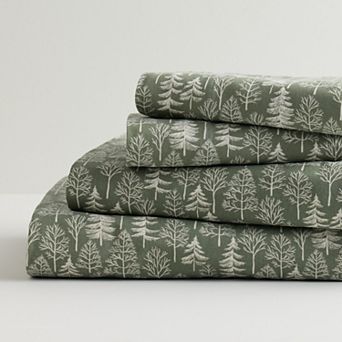 Cuddl Duds® Printed Cotton Flannel Sheet Set