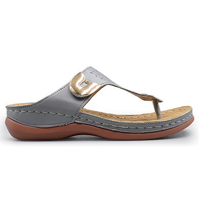 Henry Ferrera Comfort-U Women's Slip-On Fashion Sandals