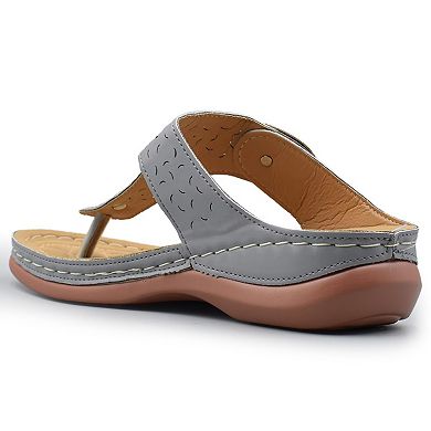 Henry Ferrera Comfort-U Women's Slip-On Fashion Sandals