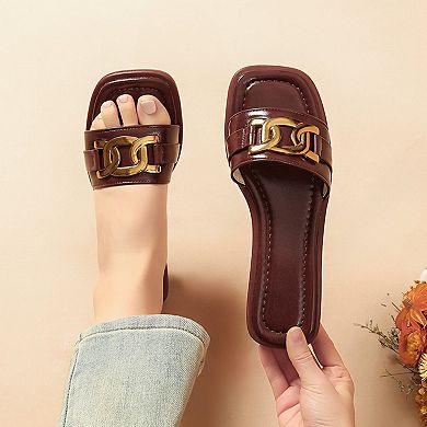 Henry Ferrera Women's Ornament Slide Sandals