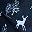 Navy Blue Winter Deer
