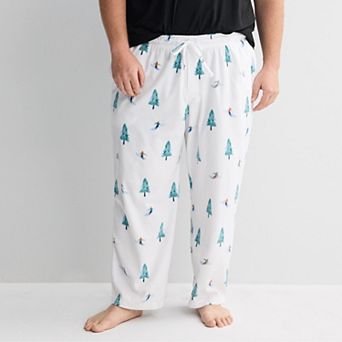 Big & Tall Sonoma Goods For Life® Microfleece Pajama Pants