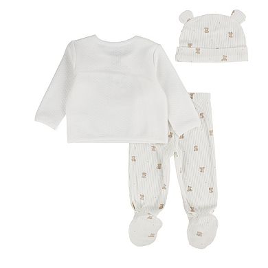 Newborn Baby Boys Huggies® Top, Footed Pants & Hat 3-Piece Set