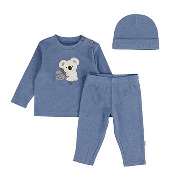 Newborn Baby Boys Huggies® Organic Cotton Blend Koala Top, Pants & Hat 3 pc Set