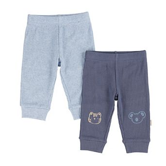 Newborn Baby Boys Huggies® 100% Organic Animal Knee Detail Pull-On Pants 2-Pack