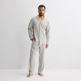 Men's Sonoma Goods For Life® Essential Knit Notch Pajama Top & Pajama Bottoms Set