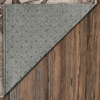 My Magic Carpet Eden Floral Brown Area or Runner Rug