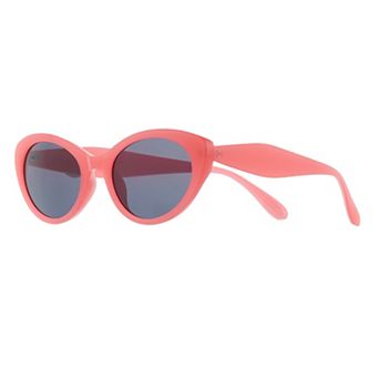 Women's Cali Blue Plastic Cat Eye Sunglasses