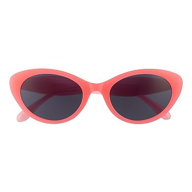Women's Cali Blue Plastic Cat Eye Sunglasses