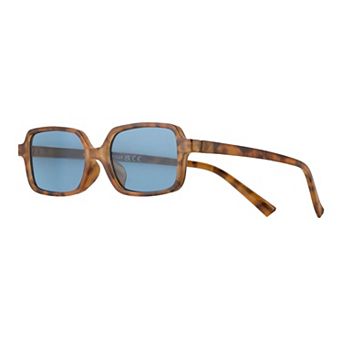 Women's Cali Blue Rectangle Sunglasses