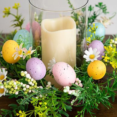 nearly natural 8 in. Artificial Easter Candle Holder Arrangement