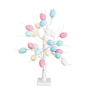 nearly natural 2-ft. Pre-Lit Artificial Easter Egg Twig Tree with 24 LED Lights