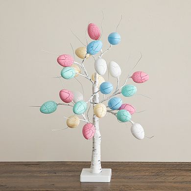 nearly natural 2-ft. Pre-Lit Artificial Easter Egg Twig Tree with 24 LED Lights