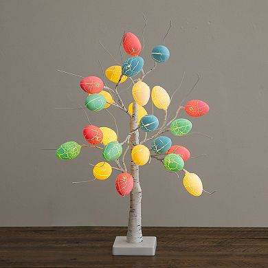 nearly natural 2-ft. Pre-Lit Artificial Easter Egg Twig Tree with 24 LED Lights