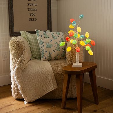 nearly natural 2-ft. Pre-Lit Artificial Easter Egg Twig Tree with 24 LED Lights