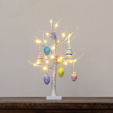 nearly natural 2-ft. Pre-Lit Artificial Easter Twig Tree with Egg Ornaments & LED Lights