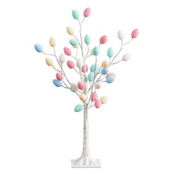 nearly natural 3-ft. LED Artificial Easter Twig Tree with Egg Ornaments