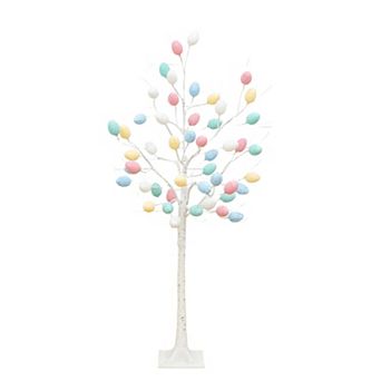 nearly natural 4-ft. LED Artificial Easter Twig Tree with Egg Ornaments