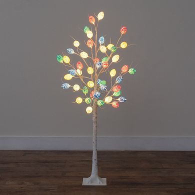 nearly natural 4-ft. LED Artificial Easter Twig Tree with Egg Ornaments