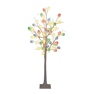 nearly natural 4-ft. LED Artificial Easter Twig Tree with Egg Ornaments