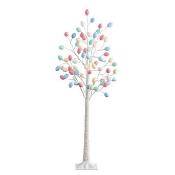 nearly natural 5-ft. LED Artificial Easter Twig Tree with Egg Ornaments