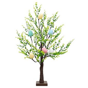nearly natural 2-ft. Pre-Lit Artificial Easter Egg Twig Tree with 24 LED Lights