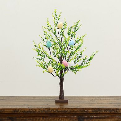 nearly natural 2-ft. Pre-Lit Artificial Easter Egg Twig Tree with 24 LED Lights