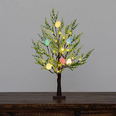 nearly natural 2-ft. Pre-Lit Artificial Easter Egg Twig Tree with 24 LED Lights