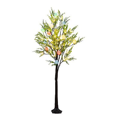 nearly natural 4-ft. LED Artificial Easter Egg Twig Tree