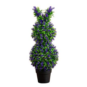 nearly natural 31-Inch UV Resistant Artificial Easter Bunny Shaped Topiary