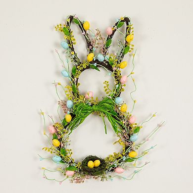 nearly natural 22-Inch Artificial Easter Bunny Shaped Wreath