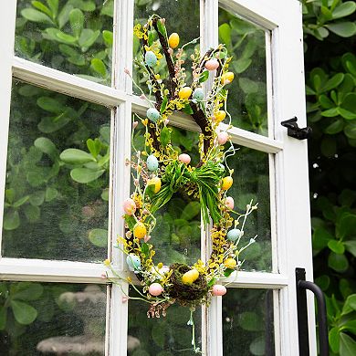 nearly natural 22-Inch Artificial Easter Bunny Shaped Wreath