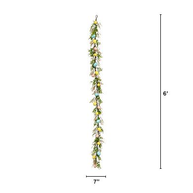 nearly natural 6ft. Artificial Easter Egg Garland