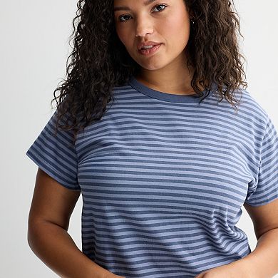 Juniors' Plus Size SO® Perfect Striped Tee