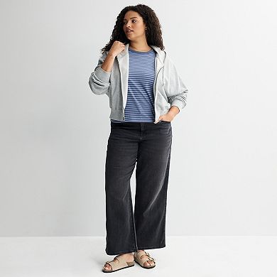 Juniors' Plus Size SO® Perfect Striped Tee