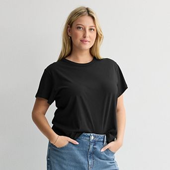 Juniors' Plus Size SO® Perfect Striped Tee