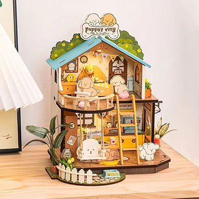DIY 3D House Puzzle - Puppy's Cozy Villa 230 pieces